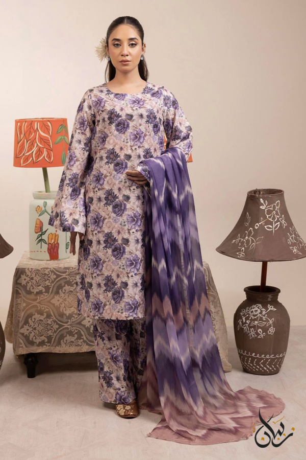 3PC DIGITAL PRINT LAWN SUIT