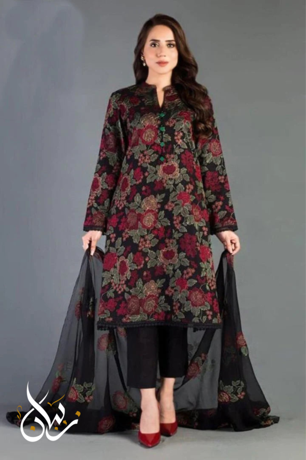 3PC LAWN EMBROIDERED SUIT